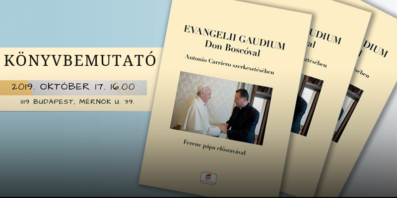 Meghívó könyvbemutatóra – „Evangelii Gaudium Don Boscóval” 