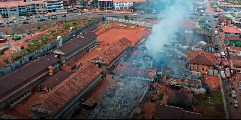 Sierra Leone - Szalézi munka a börtönben koronavírus veszélyben, lázadás után