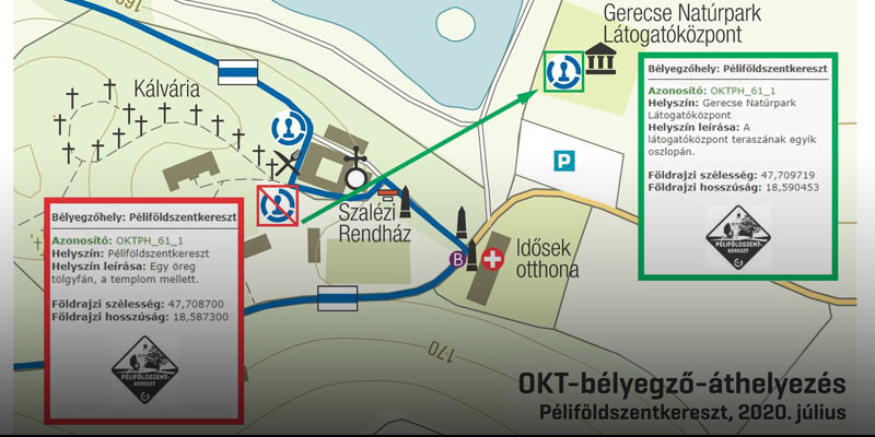 Péliföldszentkereszt – Áthelyezték a bélyegzőt