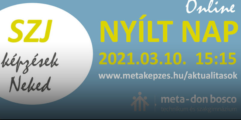 Újbuda - Virtuális nyílt nap a META-Don Bosco Technikum és Szakgimnáziumban
