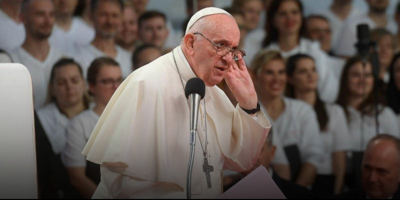 Ferenc pápa beszéde a fiatalokhoz Kassán
