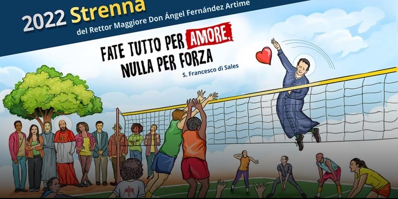 Don Bosco még mindig játékban van: a 2022-es strenna másik plakátja