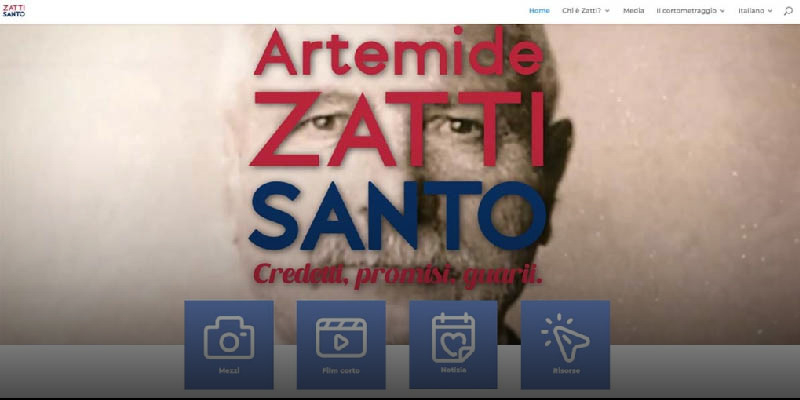 Elkészült Artemide Zatti hivatalos weboldala