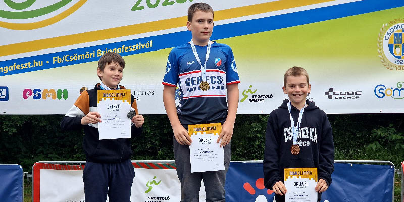 Két aranyérmet hoztak el a zafférys diákok a csömöri MTB Diákolimpiáról!