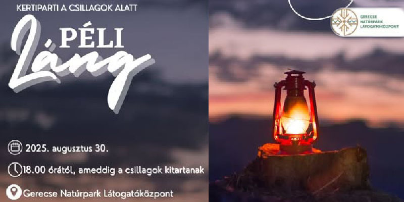 Meghívó - PéliLáng – Kertiparti a csillagok alatt