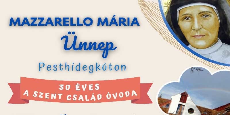 Meghívó - Mazzarello Mária ünnep Pesthidegkúton 