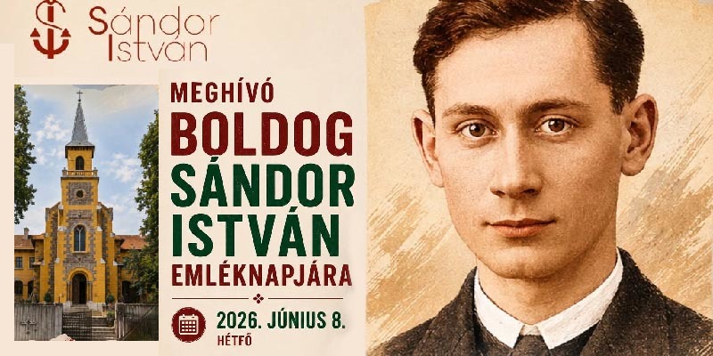 Boldogunk, Sándor István emléknapján: 2026. június 8.