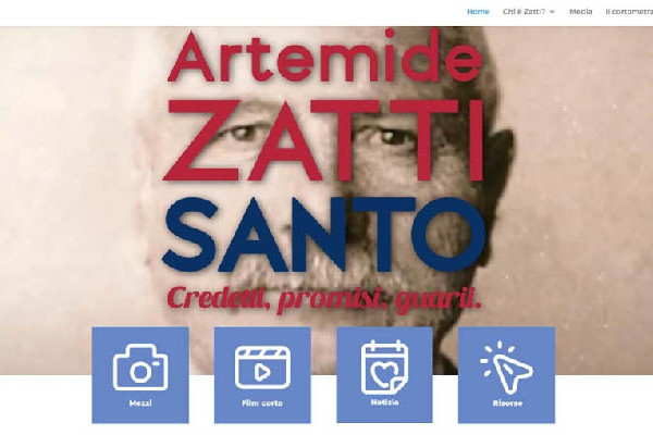 Elkészült Artemide Zatti hivatalos weboldala