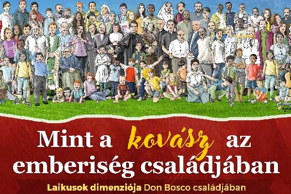 Száz személy képviseli Don Bosco családját a 2023. évi strenna másik plakátján