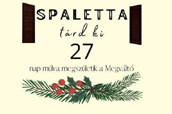 Spaletta – Tárd ki! – rendhagyó adventi naptár fiataloknak