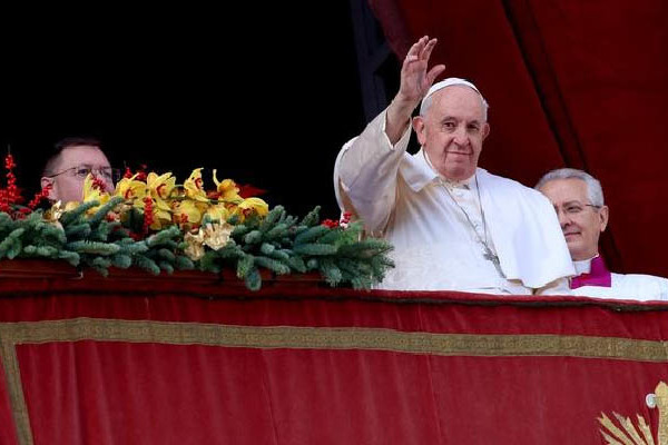 Ferenc pápa Urbi et Orbi üzenete 2022 karácsonyán