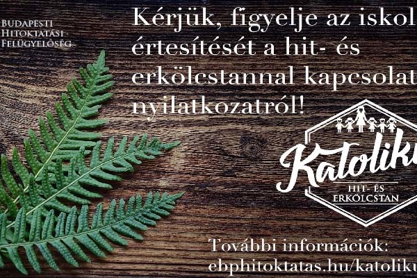 A lelkünkkel kell látni - Iratkozz be katolikus hittanra!