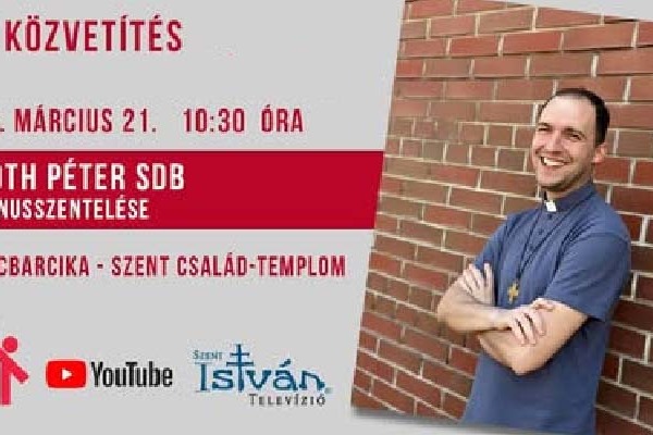 Tóth Péter diakónussá szentelése élőben